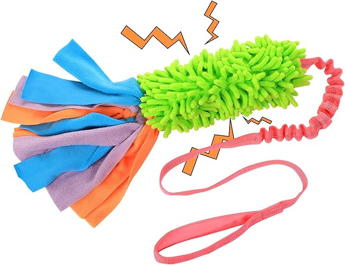 SCHITEC Tug Toy for Dogs, Bungee Tug of War Rope Toys with Squeaky Sound for Small Medium Large Dog, Puppy Training Pull Toy for Exercise & Interactive Play Games