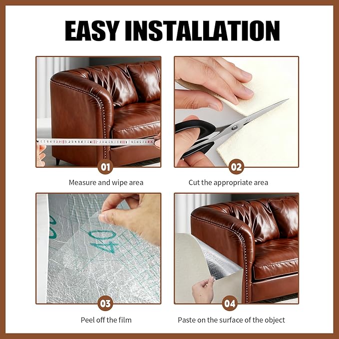 3-in-1 Cat Scratcher & Furniture Protector for Couch Corners,Adhesive Scratch Deterrent Pad with Fasteners for Indoor Cats,Sofa,Armchairs