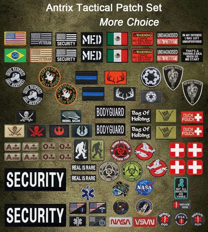 Antrix ESA Patch Protected Under Federal Law ESA Emotional Support Animal Emblem Embroidered Fastener Hook & Loop Tactical Patch for Animal Dogs Pets Harness Vest Clothes