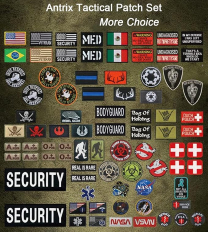 Antrix ESA Patch Protected Under Federal Law ESA Emotional Support Animal Emblem Embroidered Fastener Hook & Loop Tactical Patch for Animal Dogs Pets Harness Vest Clothes