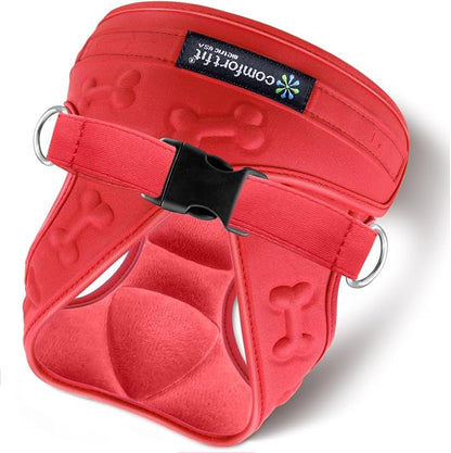 Comfort Fit Dog Harness Small Medium Sized Dogs No Pull Step in Dog Harness with Adjustable Buckles Soft Padded Easy Control Vest Harness Training Walking Running Extra Comfort Inside Velvet Plush