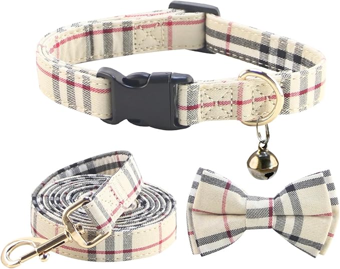 SuperBuddy Dog Collar and Leash,Breathable Adjustable Dog Collar-Safe Buckle-Collars for Small Medium Large Pet