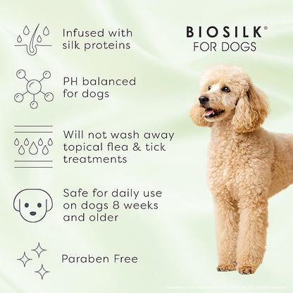 BioSilk for Dogs Deodorizing Wipes - Dog Wipes for Cleaning Deodorizing, Dog Paw Wipes - Infused with Silk Proteins & Vitamins, pH Balanced, Paraben Free