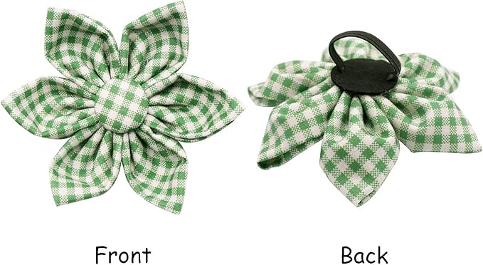 Lionet Paws Dog Collar with Flower, Soft and Comfortable, Adjustable Collar for X-Large Dogs Girl, Neck 16-26 inches
