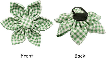 Lionet Paws Dog Collar with Flower, Soft and Comfortable, Adjustable Collar for Small Dogs Girl, Neck 10-16 inches
