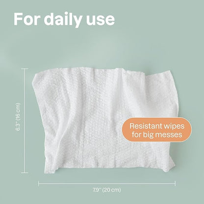 ATTITUDE Pet Wipes for Dogs & Cats, 99% Water, EWG Verified, Gentle & Unscented Cleaning Wipes for Paws, Ears, Face & Body, Deodorizing, Safe for Puppies & Kittens, 72 count