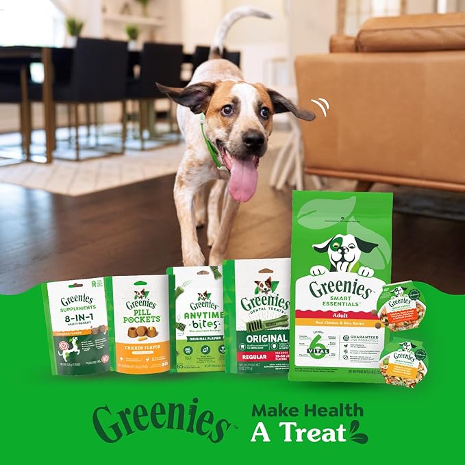 Greenies Smart Topper Wet Dog Food Complement Variety Pack, Chicken Green Beans & Sweet Potatoes Recipe and Beef Peas & Carrots Recipe Variety Pack, 16 Count
