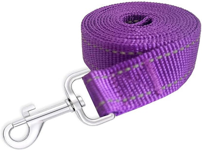 Reflective Dog Leash 4Ft /6 Feet Long, 3/4 Inch Wide, for Small and Medium Dogs