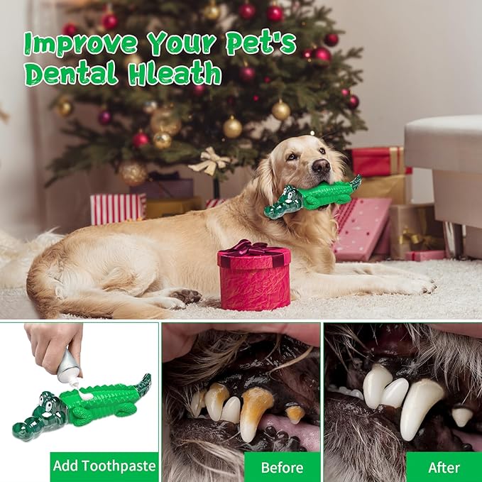 Dog Chew Toys for Aggressive Chewers -Indestructible Dog Toys for Large Dogs to Reduce Pet Anxiety and Boredom for Small, Medium, Large Breed