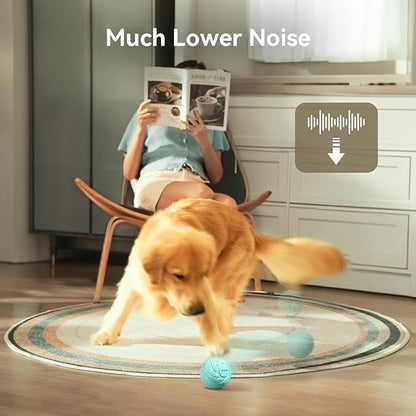 Hoochii by Cheerble Smart Interactive Dog Toys, Wicked Ball AIR, 3 Interactive Modes, Automatic Moving, Bouncing, and Rotating, E-TPU Material, IPX7 Waterproof for Medium and Large Dogs