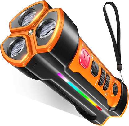 Chwwen Dog Bark Deterrent Devices 2025 Release Anti Barking Device for Dogs Barking Silencer in 55FT 3X Head Anti Bark Device with Flashlight &Party Flashlight Portable Training Tool