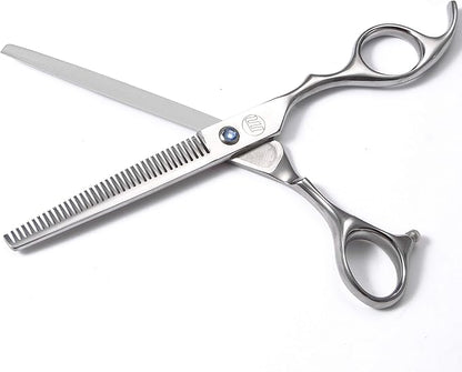 Professional Dog Scissors Set, 7 Inch/8 Inch Curved Chunkers & Thinning Shears with Grooming Comb