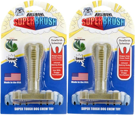 Bullibone Nylon Dog Chew Toy Spin-a-Bone - Interactive Dog Toy, Triggers Natural Instincts, and Improves Oral Health