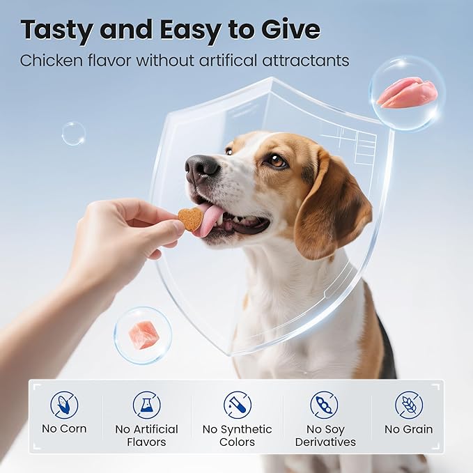 Glucosamine for Dogs Hip and Joint Supplement Soft Chews, Chondroitin Joint Supplement with MSM, Green-lipped Mussels for Small Medium & Large Dogs -100 Ct