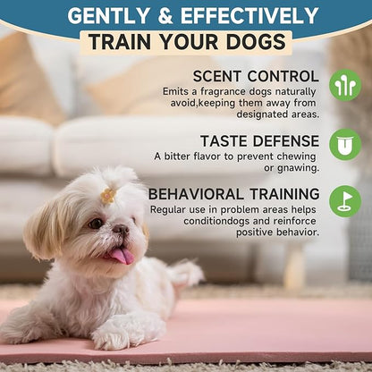 No Chew Spray For Dogs, Bitter Apple Spray For Dogs Stop Chewing Furniture, Shoes, Prevent Licking Bandages, No Alcohol & Trace, Safe Dog Training & Behavior Aids Spray, 6.76 FL Oz, Indoor & Outdoor