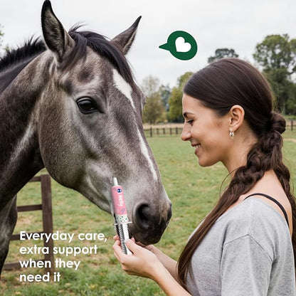 Horse Probiotics (80cc), Horse Paste Pre and Probiotics +Vitamins &Minerals- 4 Strains and 8 Billion CFU per Serving- Immune and Gastro Health Support for Equines