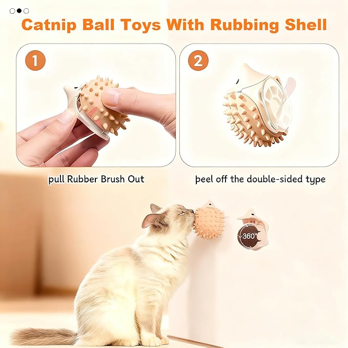 LNOVANT 4-Pack Cat Toys for Indoor Cats: Interactive Catnip Silvervine Toys with Mice, Balls & Saury Fish for Chewing and Scratching - Kitten Toys, Catnip, Cat Stuff and Supplies