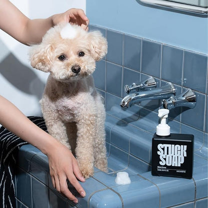 STUCK SOAP Vegan Dog Shampoo Premium K-Beauty Inspired Gentle Dog Shampoo for Sensitive Skin with Green Tea, Camellia Oil & Centella Asiatica, Elegantly Scented, Natural Pet Wash (Blush Garden)