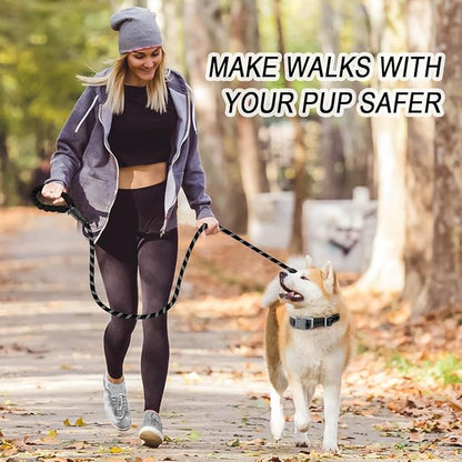 BARKBAY Dog Leashes for Large Dogs Heavy Duty Dog Leash 2 Pack 5 FT with Comfortable Padded Handle Highly Reflective Threads for Medium Large Dogs Walking Training Running (5FT-1/2,Black+Black)