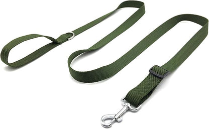 6FT Adjustable Dog Leash, Nylon Dog Leashes for Medium Large Dogs (Green)