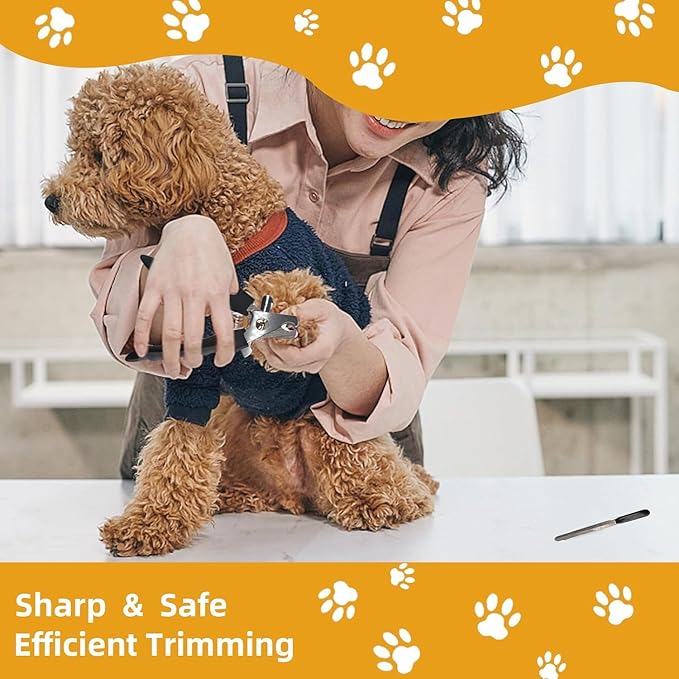 KUEIOX Dog Brush for Shedding,9 PCS in One Pet Slicker Hair Brush Kit with Pet Nail Clipper and File - Dog Cat Grooming Deshedding Undercoat Rake Brush Comb for All Small Large Dogs Cats Grey