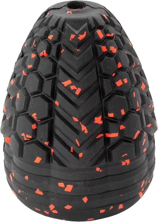 Chew King Supreme Durable Rubber Dog Toy for Aggressive Chewers, Treat-Dispensing Heavy-Duty Chew Toy with Safety Air Vent, Interactive Dog Toy for Training & Enrichment, Medium 3.2" x 2.5"