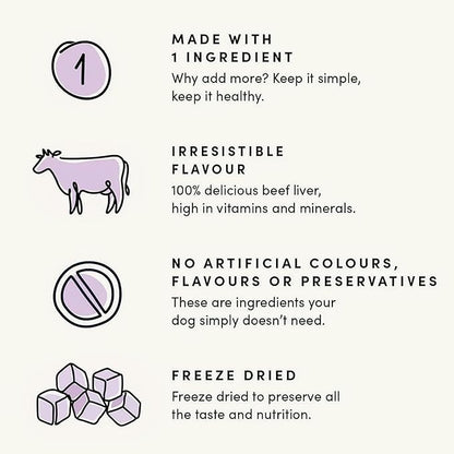 Crumps' Naturals Beef Liver Bites For Pets, 10-Ounce