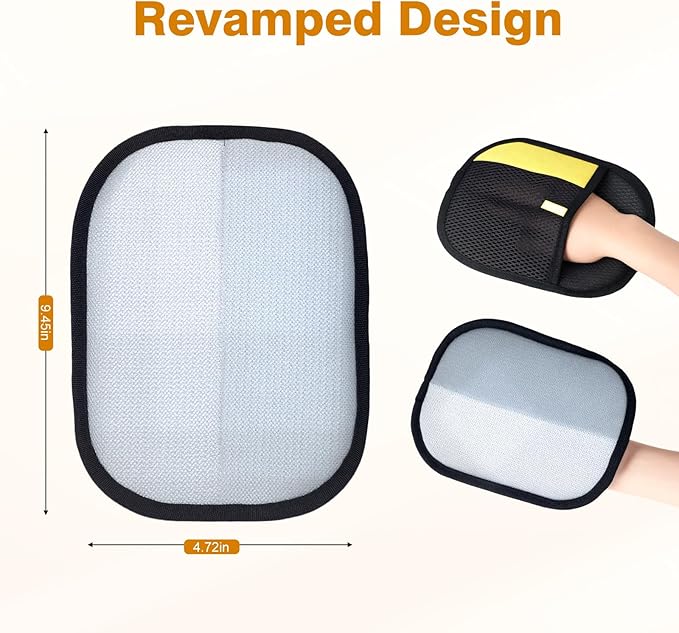 XSDLSSLY Pet Hair Removal Gloves for Cats and Dogs. The Latest Reusable electrostatic pet Hair Removal Gloves.Pet Hair Removal Tool Suitable for Sofas, Bed Sheets, Clothing, and car Seats（2Pcs ）