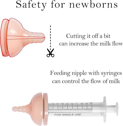 Doggiema Puppy Feeder Bottle, Silicone Feeding Nipple and Syringes for All Breed of Puppies and Other Animals Dongdong pet