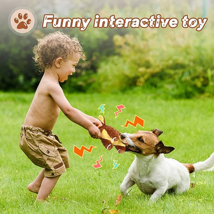 Dog Toys Durable Squeaky Plush Dog Toy for Puppy Teething Dog Chew Toys for Small, Middle, Large Dogs