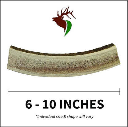 Elkhorn Premium Chews – X Large Split Single Pack (for 50+ lb Dogs) Premium Grade Elk Antler for Dogs (1 Piece) Sourced in The USA
