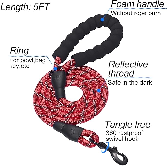 matilor Dog Harness Step-in Breathable Puppy Cat Dog Vest Harnesses for Small Medium Dogs Red