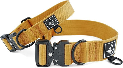 Made to ROAM Premium Dog Collar - Adjustable Heavy Duty Nylon Collar with Quick-Release Metal Buckle (Michigan Autumn, Classic Size 5)
