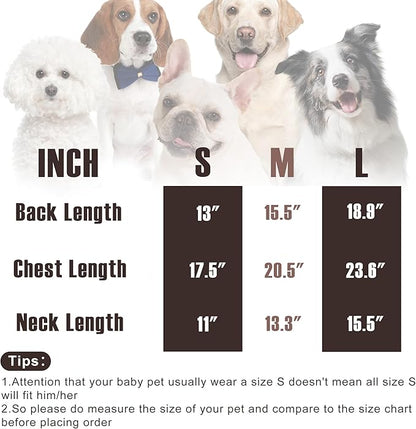 KAROKU Dog Sweater, Pet Cable Knitted Turtleneck Sweater for Small Medium Dogs Boy Girl, Winter Dog Pullover Sweater with Legs, Classic Comfy Thick Outdoor Pet Clothes(Brown, Medium)