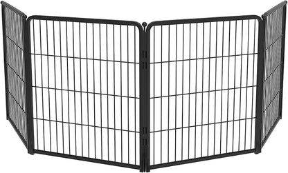 FXW Homeplus Unleashed Indoor Dog Playpen - Stress-Free and Safe Play, Heavy Duty 32 Inch 4 Panels Dog Pen for Small and Medium Dogs, Black│Patented