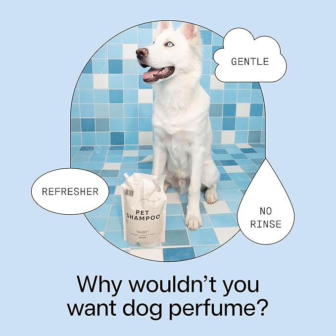 DedCool Pet Shampoo Refill | 01 Taunt Scent | Hypoallergenic, Tear-Free Dog & Cat Wash for Sensitive Skin, Dryness & Itch Relief | Vegan, Non-Toxic, Deodorizing Cleanser | 45oz