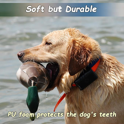 2 Pcs Duck Dummy Bumper Toys for Hunting Retriever Dog Training, Dog Retriever Outdoor Training Toy ，Hunting Duck Recognition Trainers, Foam Pet Interactive Toys