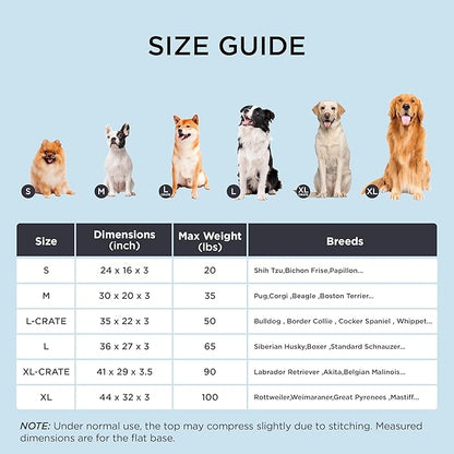 Bedsure Cooling Dog Bed for Small Dogs - Comfy Flat Puppy Beds with Removable Washable Cover, Orthopedic Egg Crate Foam Pet Mat, Suitable for Pet Up to 15 lbs