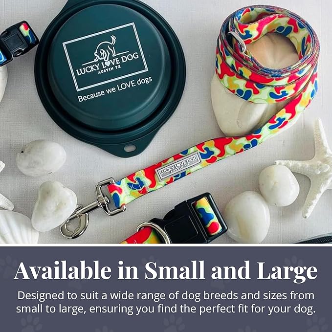Lucky Love Dog Leash, Pattern Oscar Dog Leash, Small, Durable & Long Lasting (Oscar, Small)