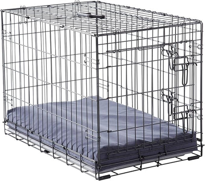 Happy Hounds Cooper Deluxe Reversible Crate Pad - Medium - Denim