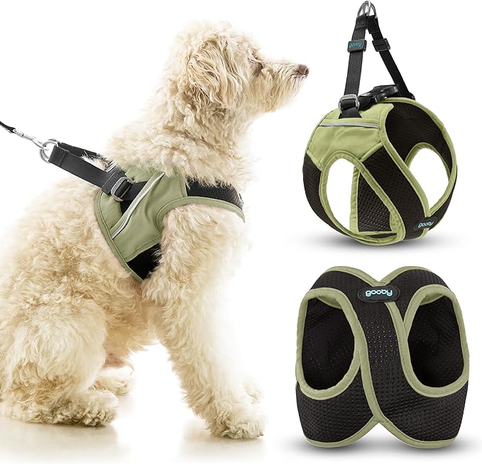 Gooby Escape Free Easy Fit X Step in Dog Harness - Portland Green, Large