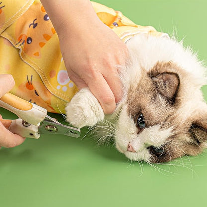 INKNOTE 27.5 Inch Cat Grooming wrap Velcro Fabric for Cats Cat wrap for Cutting Nails Pet Grooming Adhesive Restraint Cloth for Calming Anti-Runaway Scratch Bitten Multifunctional Supplies