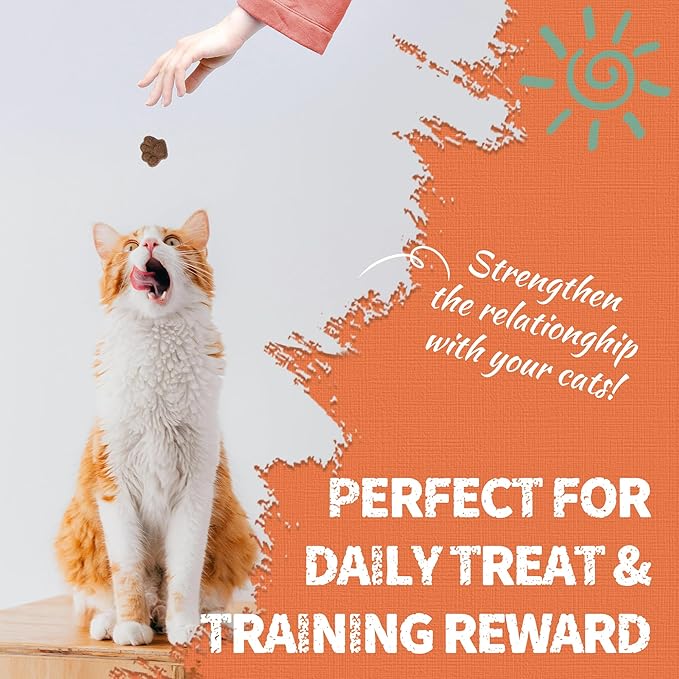 Just Try 16 OZ Collagen Cat Treats Healthy Cat Snacks Training Biscuits Skin Elasticity & Joint Health for Cats