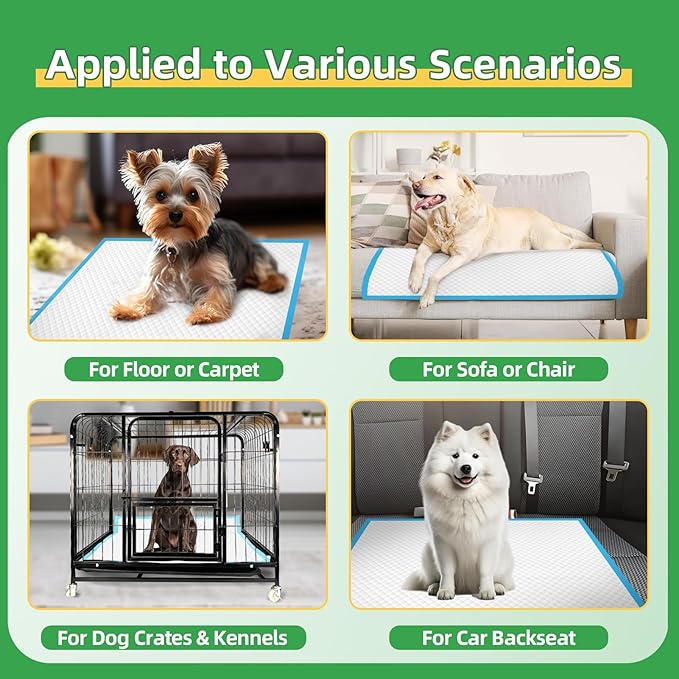DEEP DEAR Dog Pads Extra Large 30"x36", 30-Count XXL Puppy Pads, Super Absorbent Pee Pads for Dogs, Disposable Bed Pads for Doggies, Puppies, Thicker X-Large Incontinence Pads for Dogs, Cats, Rabbits
