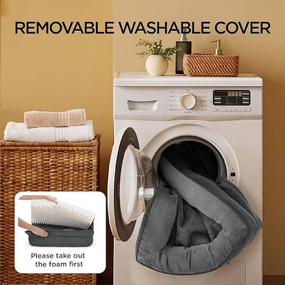 Bedsure XXL Orthopedic Dog Bed for Extra Large Dogs - Washable Giant Dog Cat Bed Waterproof, Comfort Dogs Couch Sofa with Washable Removable Cover, Pet Bed with Nonskid Bottom, Dark Grey, 52"