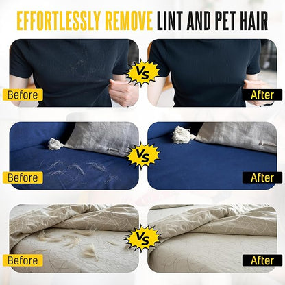 New 2pcs Pet Hair Removal Gloves for Cats & Dogs | Five-Finger Electrostatic Magic Brush for Effortless Pet Hair Remover | Carpet, Sofa, Clothing, Laundry, Couch, Car Seat