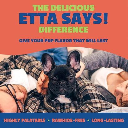 etta says! Flavor Fusion - All Natural Rawhide Free Chews for Dogs 2oz chew - Peanut Butter and Honey - Made in The USA (12 Count Pack of 1)