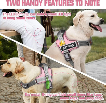 AUROTH Dog Harness and Leash Set, Soft Padded No Pull Dog Harness with 5.25FT Dog Leash, No Choke, Easy On Pet Vest, Adjustable Reflective Dog Vest Small Sized Dog, Easy Walking and Training