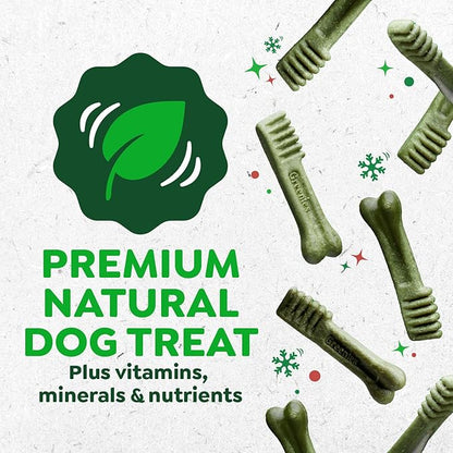 Greenies Veterinarian-Recommended, Limited-Edition Natural Dental Dog Treats Large Size, Gingerbread Flavor, 6 oz. Pack, 4 Count