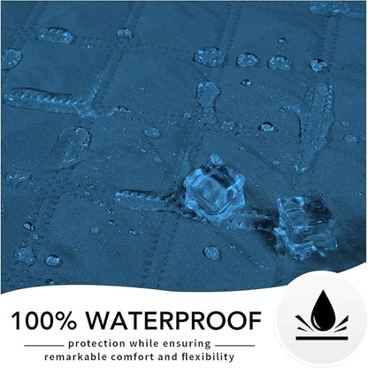 Easy-Going 100% Waterproof Dog Bed Cover, Non-Slip Pet Blanket for Furniture, Washable Couch Cover, Repleasement Sofa Cover (68x82 in,Peacock Blue)